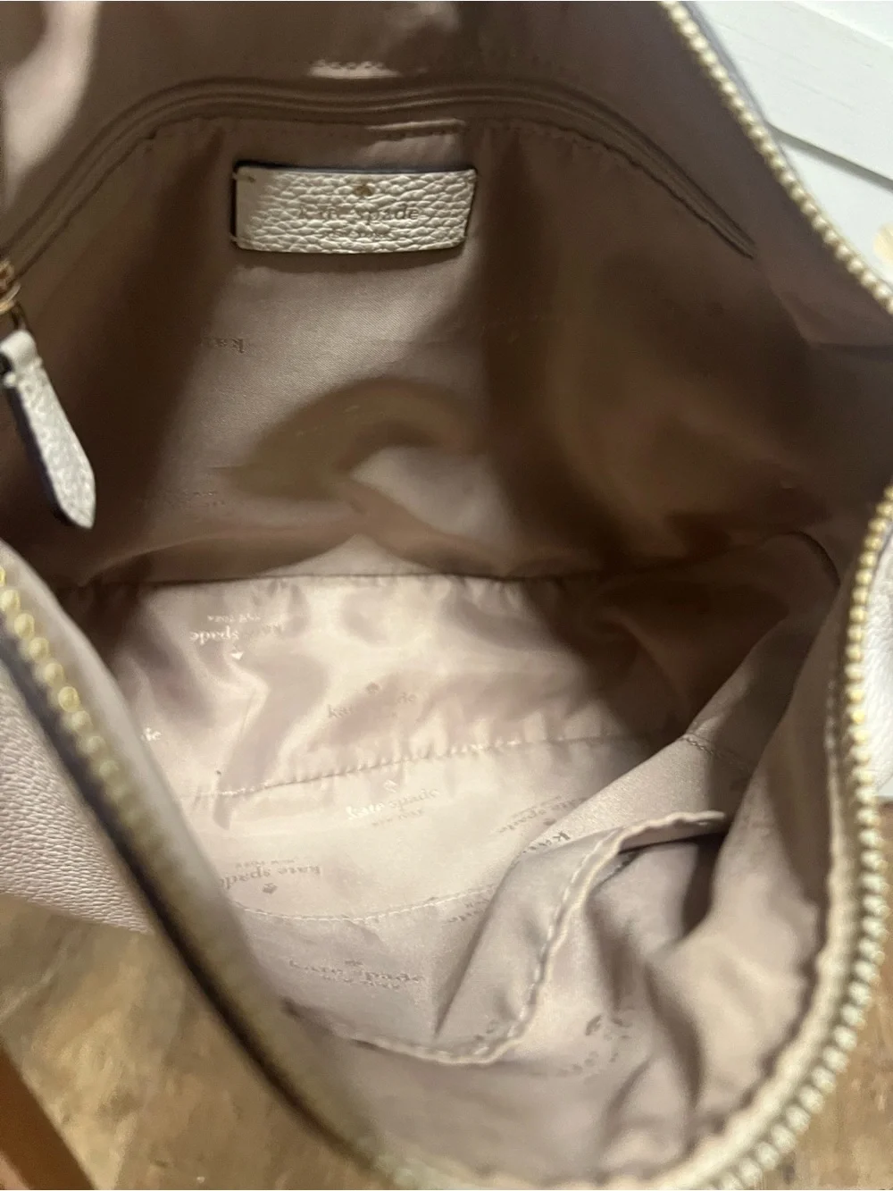 Kate Spade Rosie Crossbody Pebbled Leather Parchment White Bag With Pouch